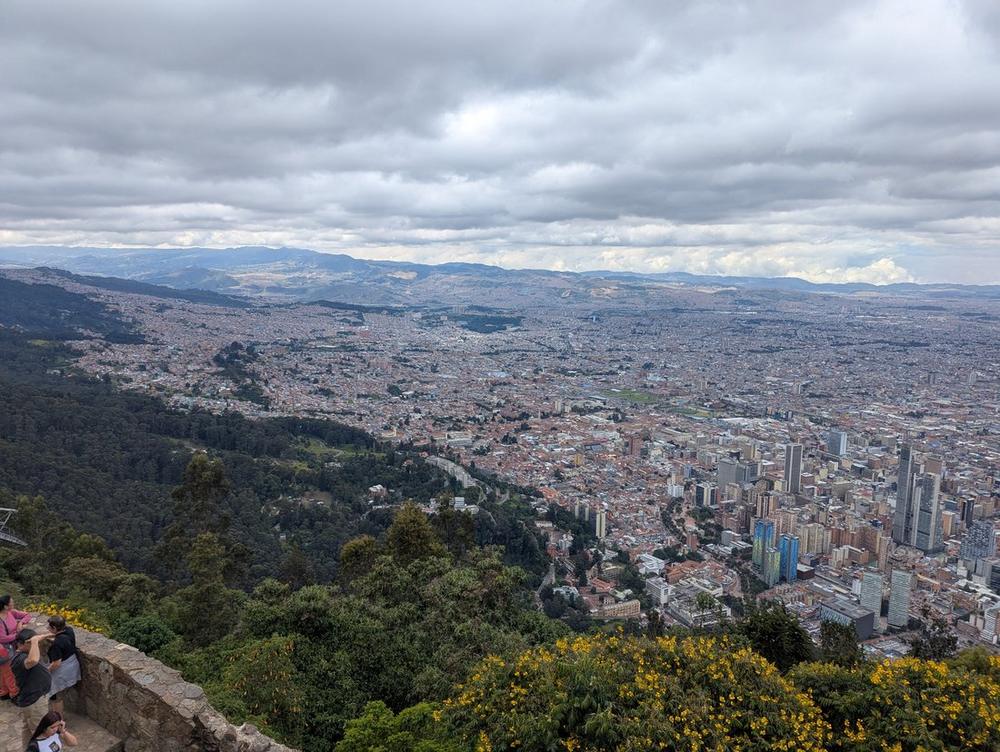View over Bogotá, Colombia from the Andean highlands