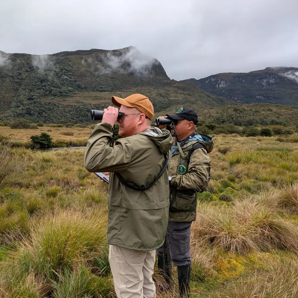 Kayson with local guides in Chingaza National Natural Park